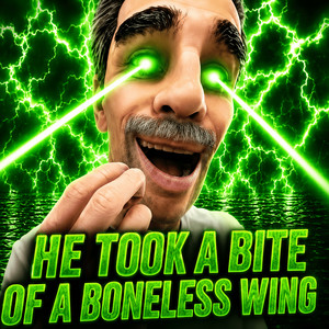 He Took a Bite of a Boneless Wing by miv@me