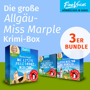 Die große Allgäu-Miss Marple Krimi Box [Die letzte Pille bringt den Tod + Wer zweimal stirbt, ist trotzdem tot + Wenn der Tod die Glocken läutet (ungekürzt)]