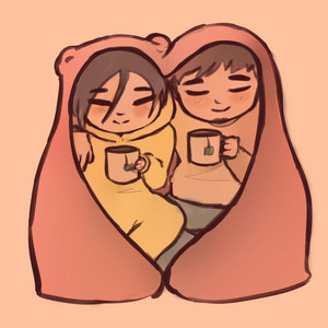 Tomando té by Kumangy