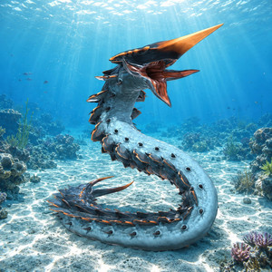 Ice Worm Leviathan (Subnautica) by Fexarion