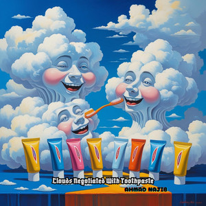 Clouds Negotiated With Toothpaste by Ahmad najib