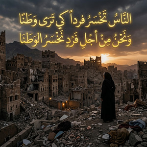 الناس تخسر فردا كي ترى وطنا ونحن من اجل فرد نخسر الوطنا- النسخة الاصلية by حمزه خالد الحميدي