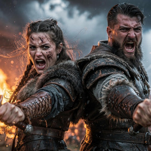 WE RUN WITH THE STORM | Epic Viking Duet by Odin's Echo