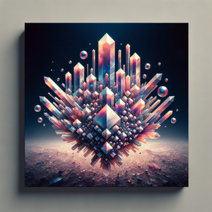 crystal arrangement by Etergo