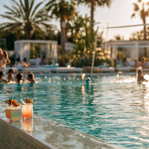 sunset cocktails by Meya Moe, Penelope Cru