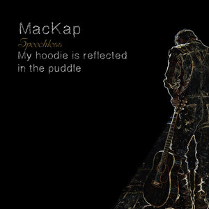 Speechless. My hoodie is reflected in the puddle