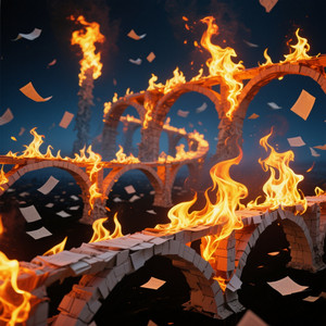 Burning Bridges Made Of Paper by Limsky Nuls