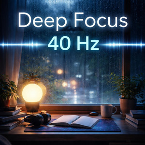 Library Ghost - Deep focus study ambience with subtle 40 Hz gamma beats to support concentration