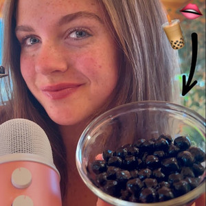 ASMR Eating Boba Tapioca Pearls by Gracie K