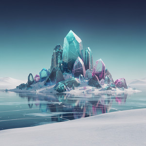 Winter Glacier by Kryon Vektar