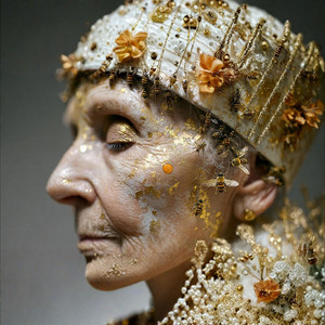 I LEAVE MY WORRIES AT THE HIVE by Surreal AI