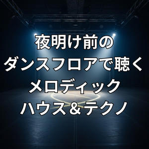 夜明け前のダンスフロアで聴くメロディック・ハウス＆テクノ