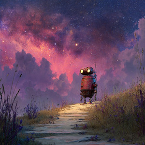 a lonely journey by moon glow