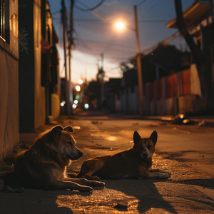 Perros al anochecer by Silencio Patio