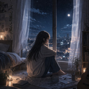 静かな夜の中で by HARAPEKO