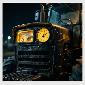 CORTNEY DAWON HAMILTON - Compass on Tractor at Night