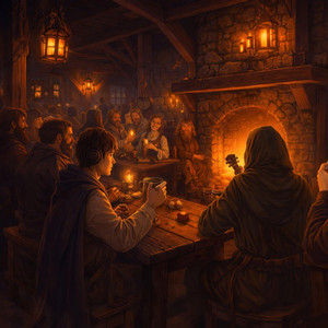 Tavern at dusk by Seba Tellechea