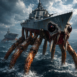 Sea monster Crabtanic Story by Fexarion