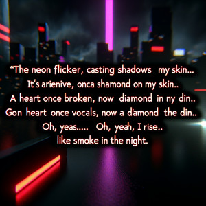 The neon glare of silence by Senneth