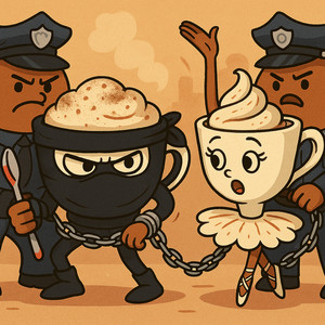 XKTK - Ballerina Cappuccina VS Polizia