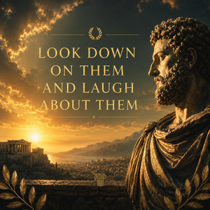 Look lovely down on them and laugh about them with love by Ivan Vervet