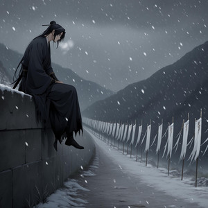 White Banner, Winter Snow by Lazyanon