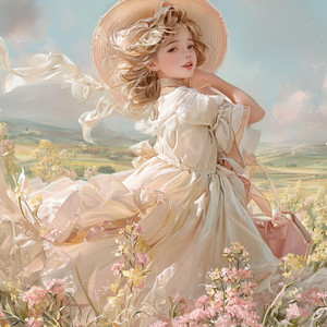 The Girl Hidden Among the Flowers by Blush Notes