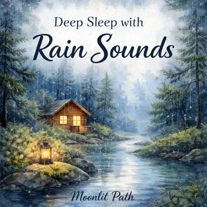 Slow Rainfal by Moonlit Path