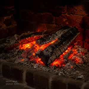 Winter Fire by Split Wood