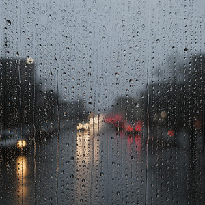 Rain on Window by Heisfinco