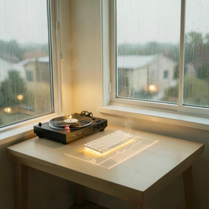 Soft Desk Rain by Cocoa Static