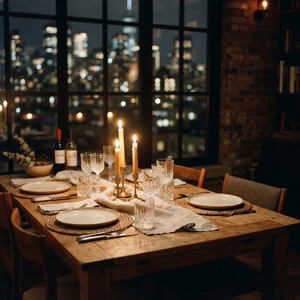 Soft Jazz Dinner Ambience for Gentle Conversation by Dinner with Friends