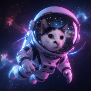 Cat in Space by DJ Rafpix