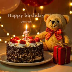 2cm cat - Happy Birthday