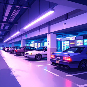 Tokyo Parking Lot by Future Garage