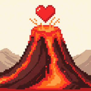 volcano love by Yiyi love