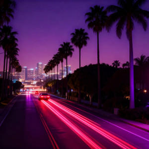 Synthwave Rider - City as a River