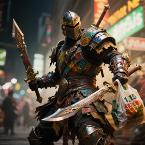 The Grocery Bag Warrior by PHANTOM DAO LICHT