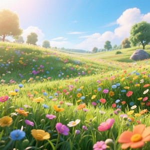 Midnight Amour Bloom - Wildflower Meadow