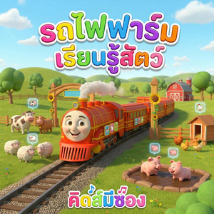รถไฟฟาร์ม เรียนรู้สัตว์ by คิดส์มีซอง, น้องปุญ