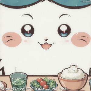 うさぎ ハチワレパジャマ画像 ちいかわ パジャマパーティーズのうた