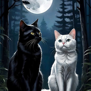 Cats Black Dark