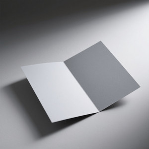 Grey Paper Opened by Little Shark