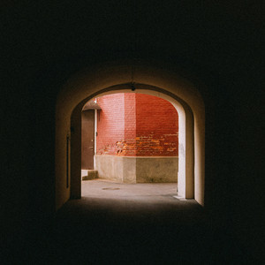 Courtyard in Red by Esteban Miravel