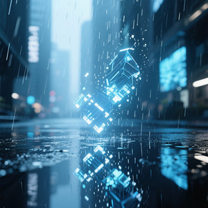 Digital Rain Reflection by Zaynix