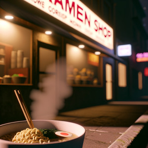 Shadows of the Ramen Shop by Vynes