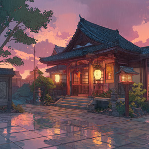 Temple Rain by Ame no Tokyo