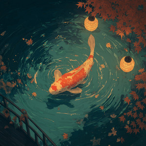 Golden Koi in Slow Motion by Ame no Tokyo