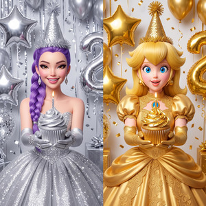 Silver vs Golden Birthdays (Rumi & Peach) by Croco Beat