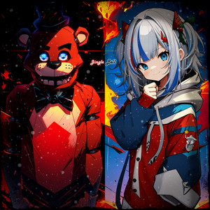 Jingle Bell with Freddy Fazbear and Gawr Gura